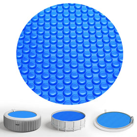 KETNET solar pool cover on a 12 ft round pool for heat retention.