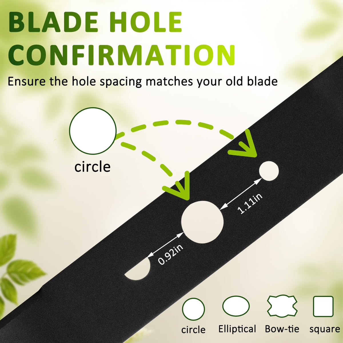 Ketofa blade reducing grass buildup inside mower housing during use