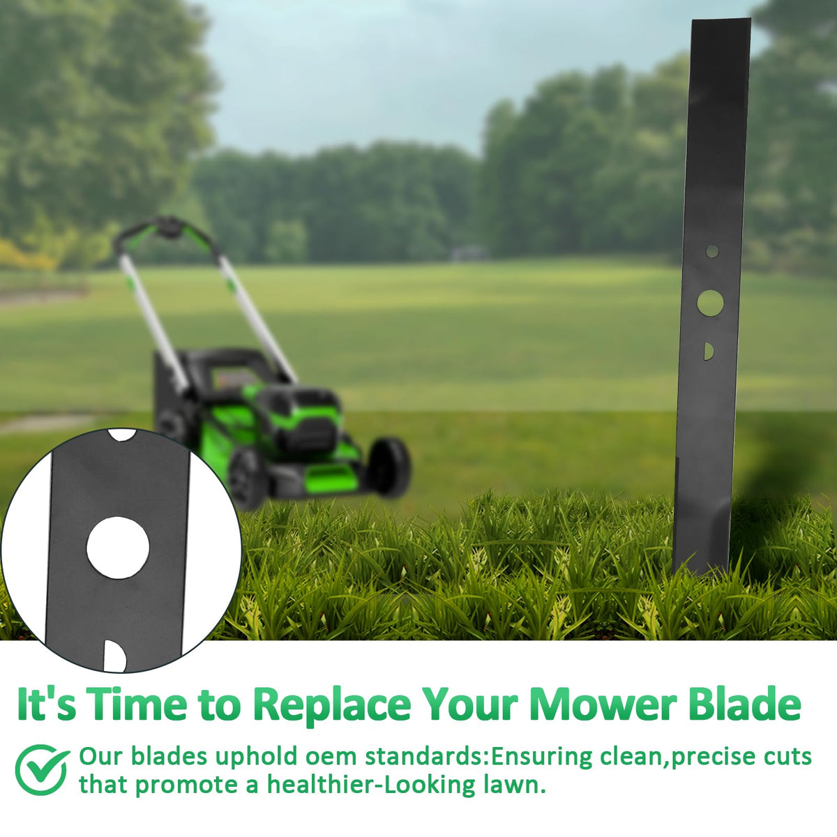 Ketofa blade ships unsharpened to customize sharpness for your grass type