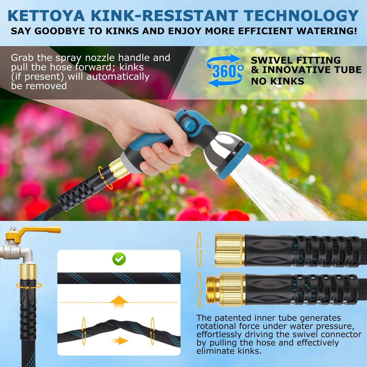 KETTOYA nano PVC inner tube provides durability and flexibility.