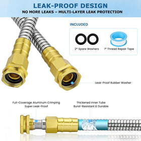 KETTOYA universal 3-4in female-to-female connectors for reels and taps
