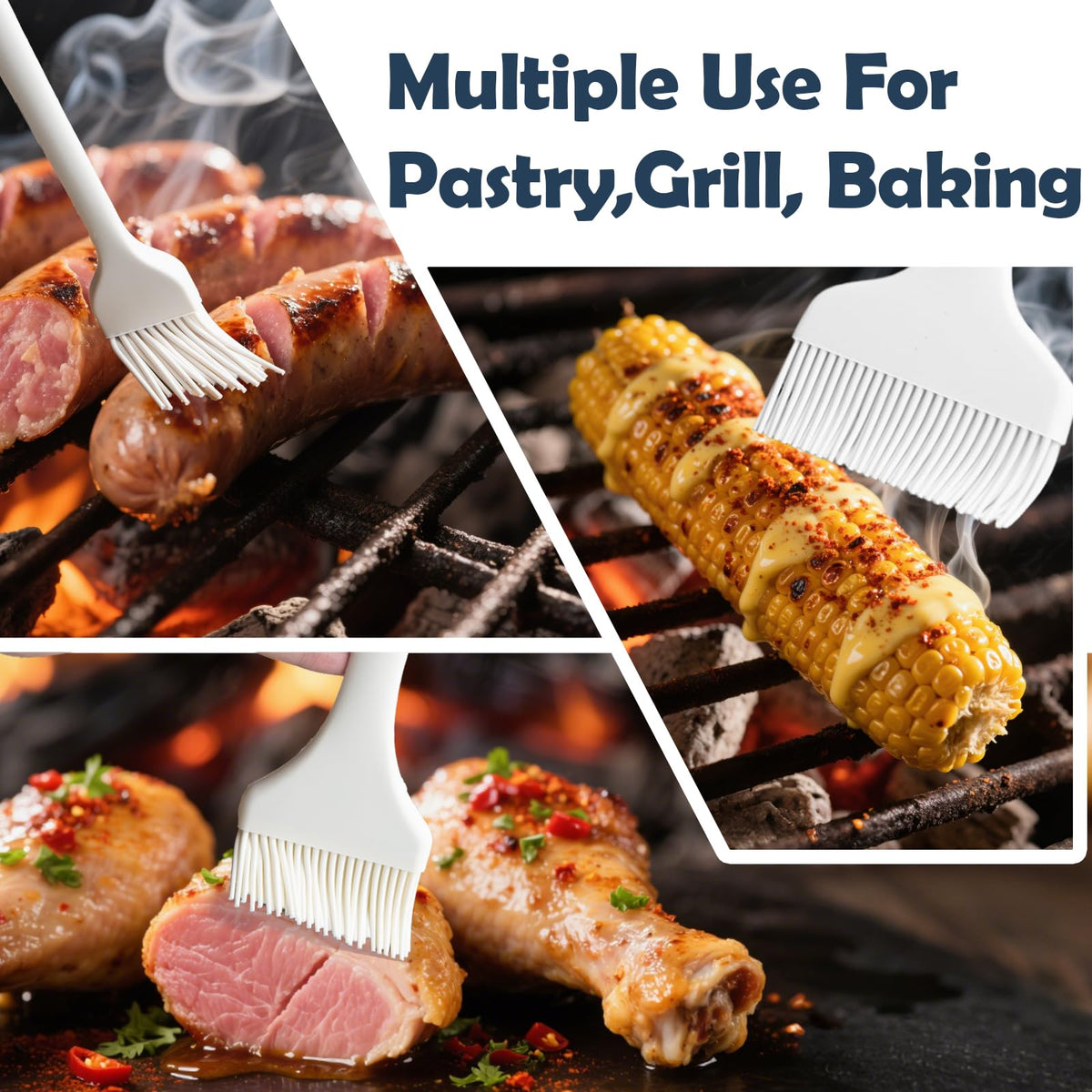 KEUYE meat brush shows ergonomic handle for comfortable grip