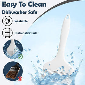 KEUYE meat brush applying marinade to enhance flavor during barbecue