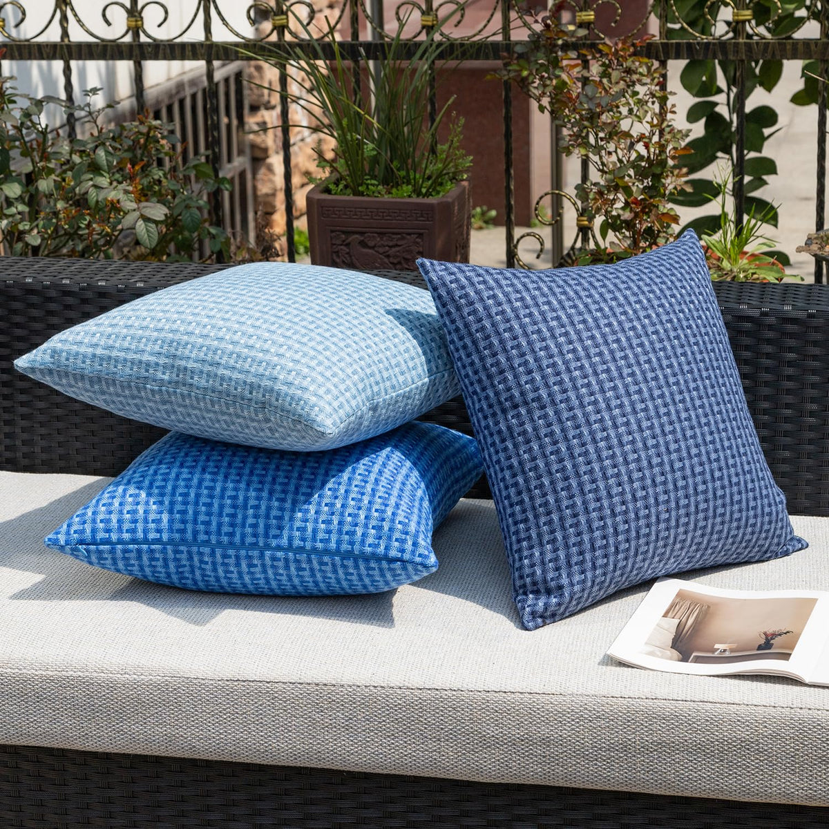 Kevin Textile 20x20 inch cover size with easy-care instructions