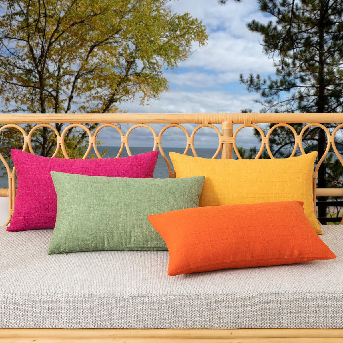 Kevin Textile durable polyester outdoor pillow cover 18x18 sage green