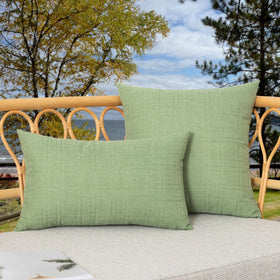 Kevin Textile hidden zipper pillow cover 18x18 sage green for easy insert