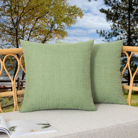 Kevin Textile sage green patio pillow cover 18x18 for outdoor decor and protection