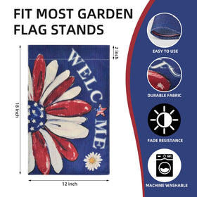 Kevinste 12x18 decorative flag for Memorial Day and seasonal decor.