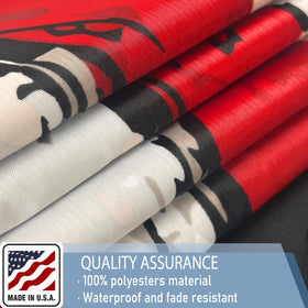 KEYCA flag with brass grommets for durable mounting