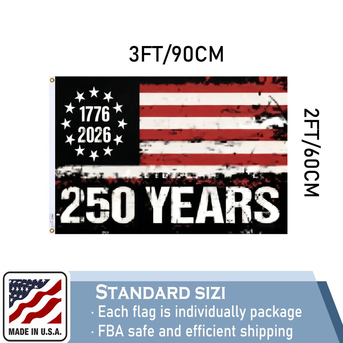 KEYCA outdoor-ready flag ideal for Independence celebrations and gift-giving displays.