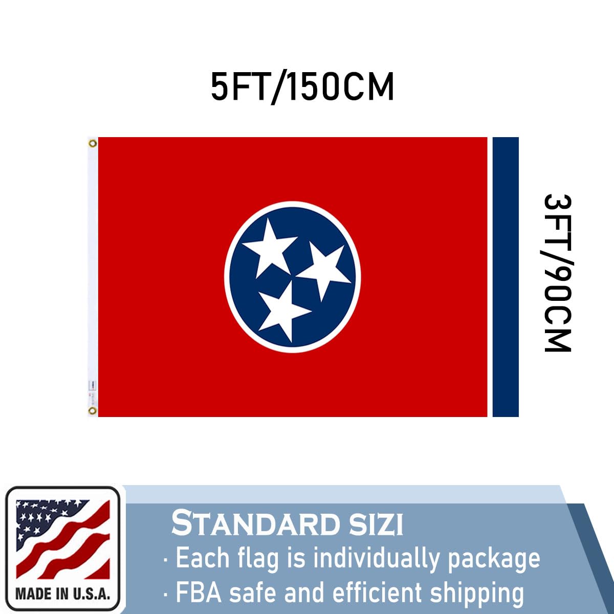 KEYCA Tennessee State Flag makes a thoughtful gift for family and offices.