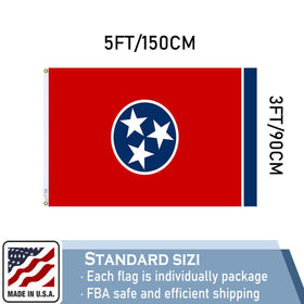 KEYCA Tennessee State Flag makes a thoughtful gift for family and offices.
