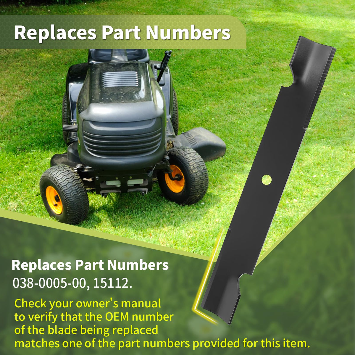 Keycci 038-0005-00 deck-fit ensures secure mounting and steady mowing.