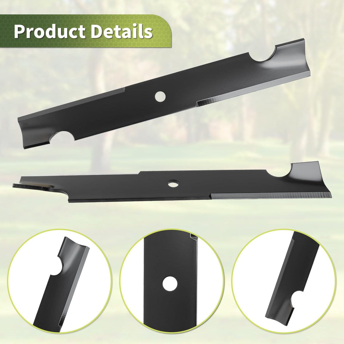 Closeup of Keycci 038-0001-00 blade edge emphasizes sharp, durable steel.