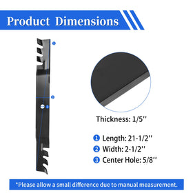 Keycci mulching blade side view shows curved edge for flow