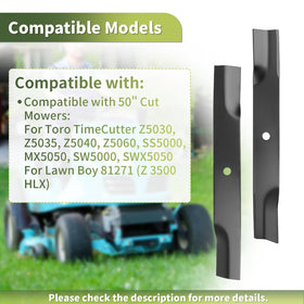 Keycci 50-inch deck blade assembly for easy installation