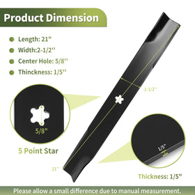 Keycci 539113312 blade diagram shows compatibility with Husqvarna 61-inch decks.