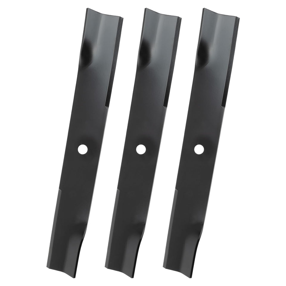 Keycci 795526 high-lift blade on 52-inch deck, front view for efficient mulching