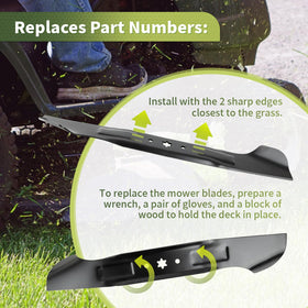 Keycci 46-inch blade for 942-04244A delivers strong performance in tall grass.