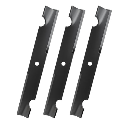 Keycci 038-0001-00 blade front view shows durable construction for Bad Boy 54-inch decks.