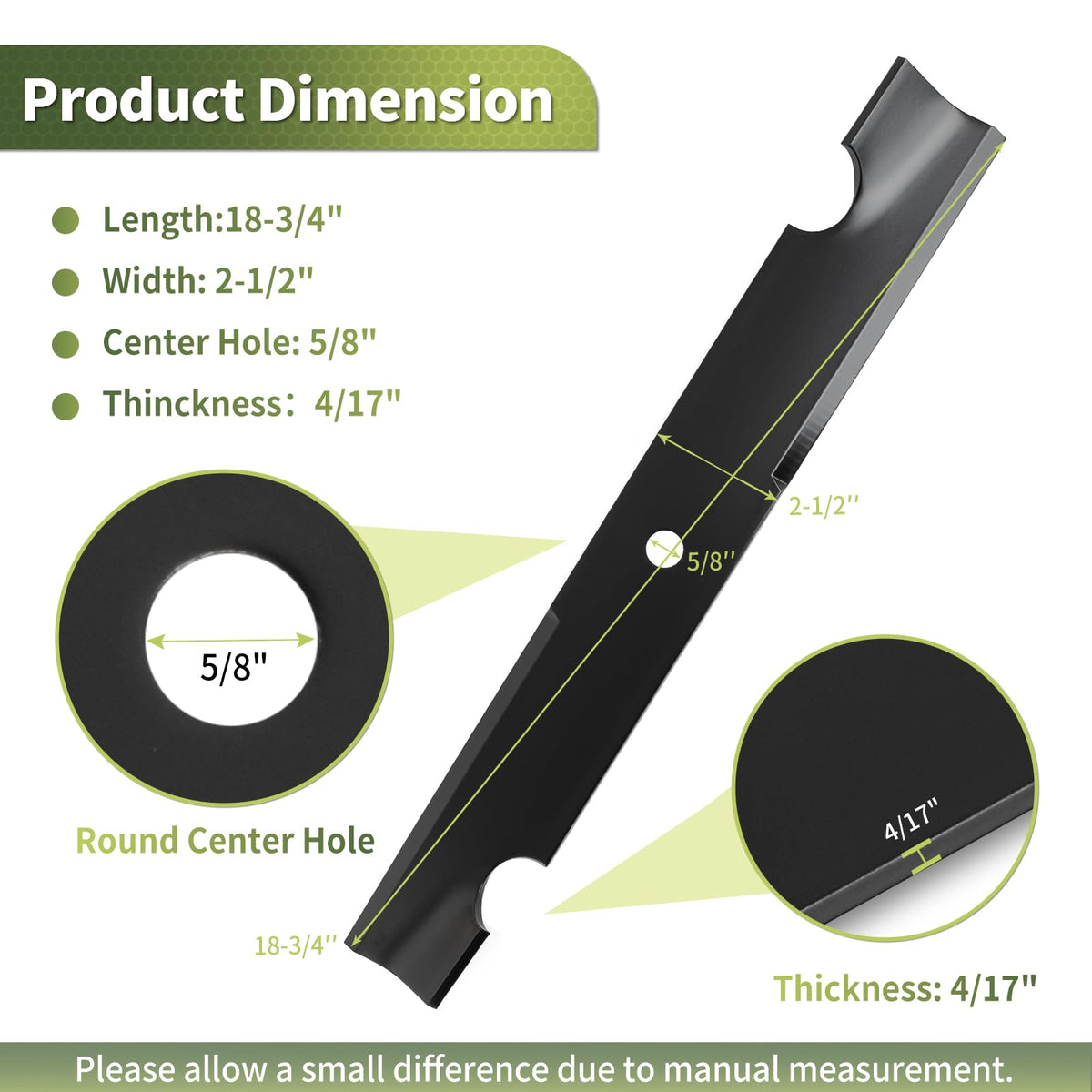 Keycci blade side view highlights correct mounting alignment for reliable performance.