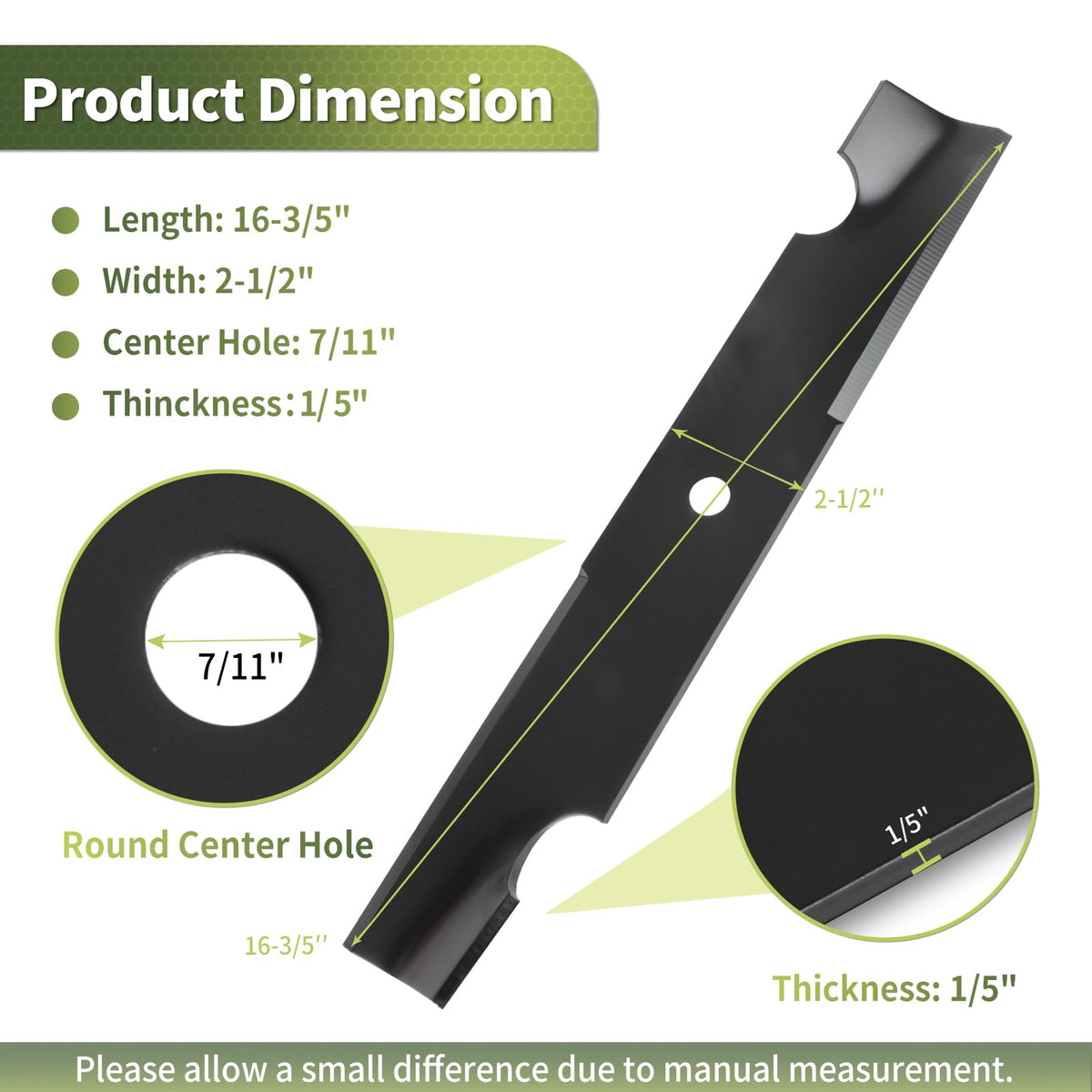 Keycci blades fit Bad Boy 48-inch decks for even grass distribution.