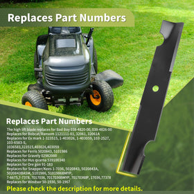 Blade with precise 16-11-16 inch length and 2.5 inch width for a proper fit.