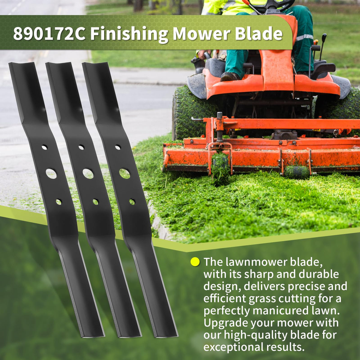 Keycci blade showing precise cutting capability for even mowing