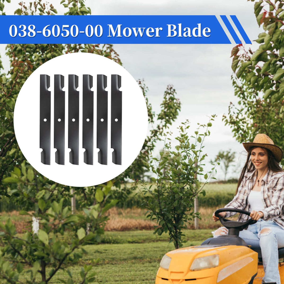 Keycci durable steel blades offer long-lasting mowing performance