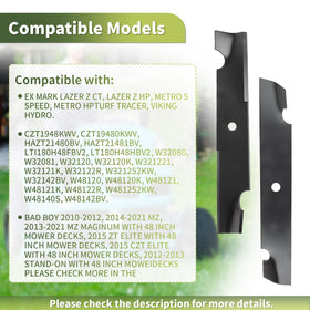 Easy installation support for quick maintenance with standard mower hardware.