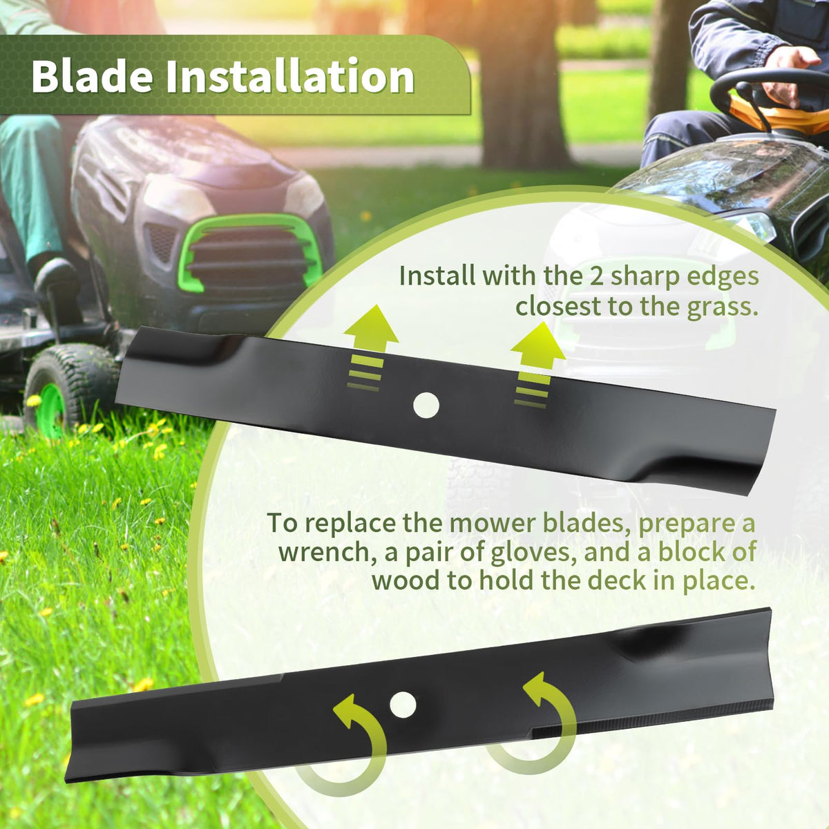 Mulching efficiency preview with Keycci blade on 52-inch deck