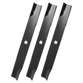 Keycci hi-lift blade 21-inch cutting edge for improved lift and clippings discharge.