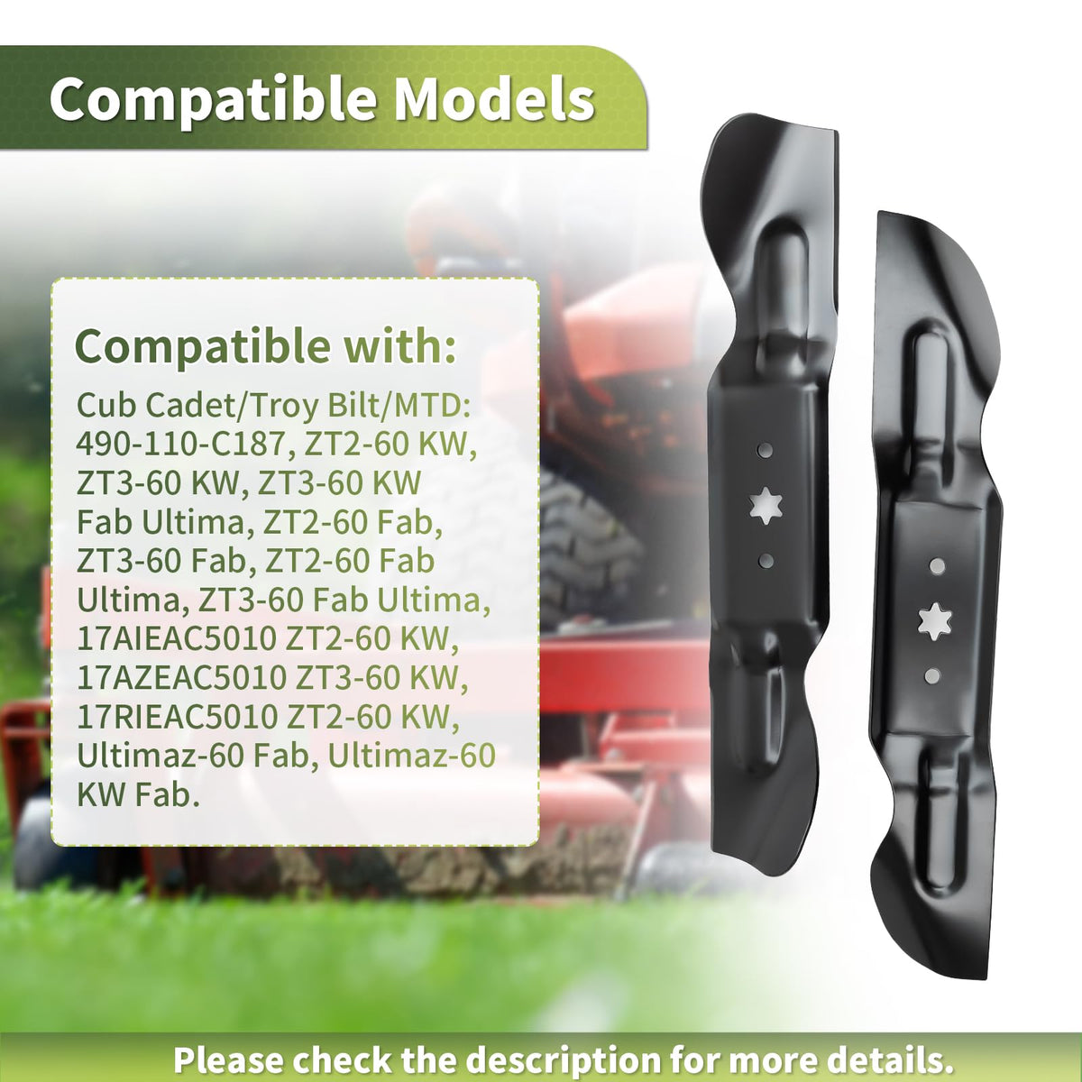 Keycci mulching blade pack highlights durability and rust resistance for tough yard jobs