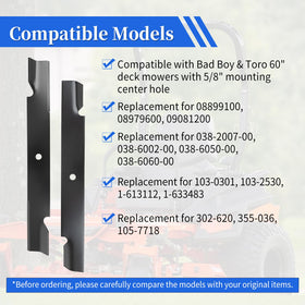 Keycci replacement blades cover multiple OEM part numbers for easy cross-compatibility