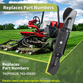 Keycci sturdy steel construction for long-lasting mower blade life in challenging conditions