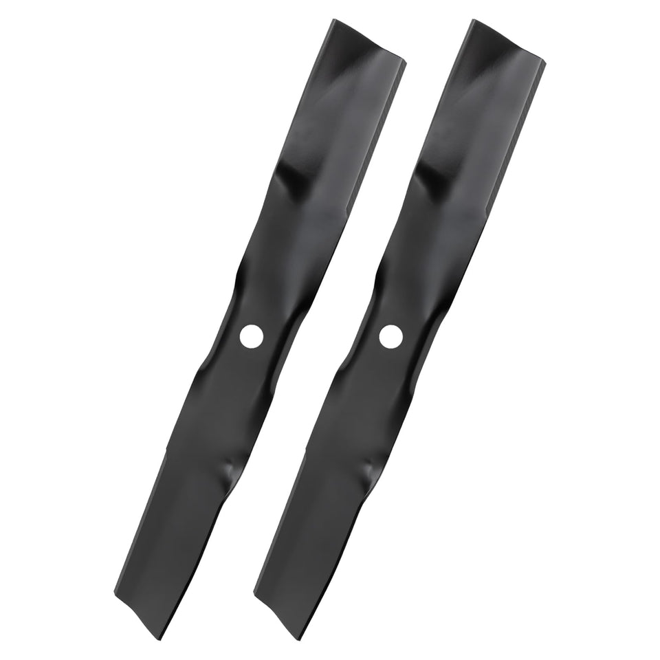 Keycci UC22008 mower blade front view for John Deere decks, ensuring precise cuts.