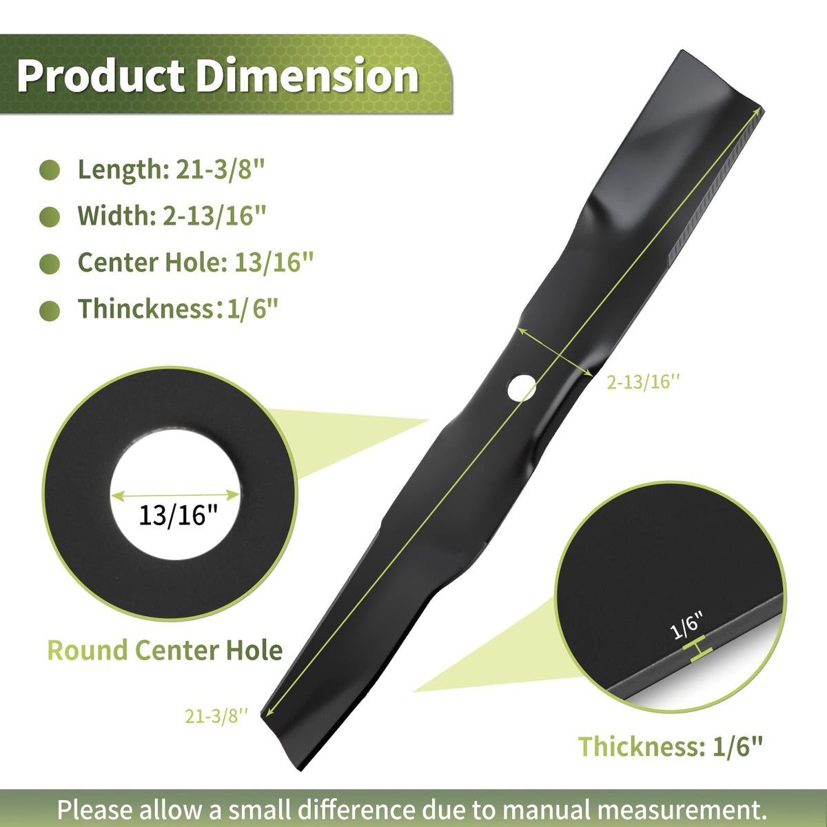 Two-pack replacement blade by Keycci UC22008 for quick mower maintenance.