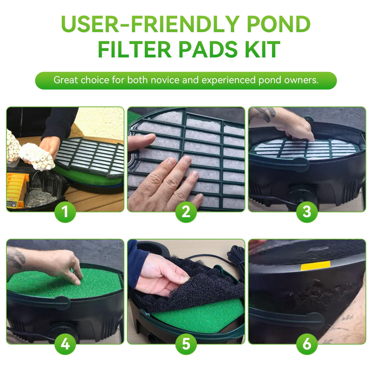 Keydinht filter-pads-cut-to-fit adapt to different filters, saving time