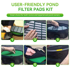 Keydinht filter-pads-cut-to-fit adapt to different filters, saving time