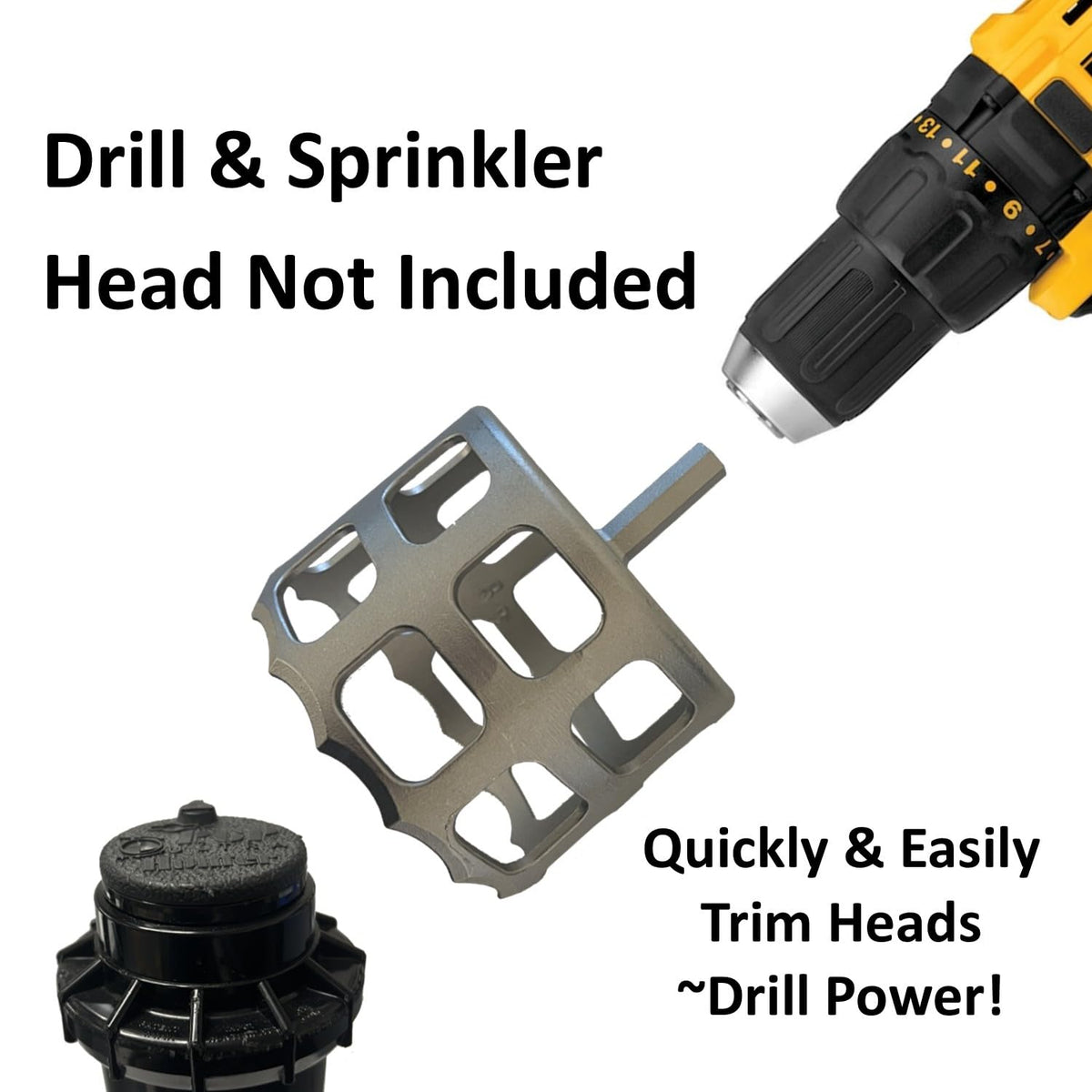Keyfit Tools 4-inch diameter sprinkler head trimmer for standard heads.
