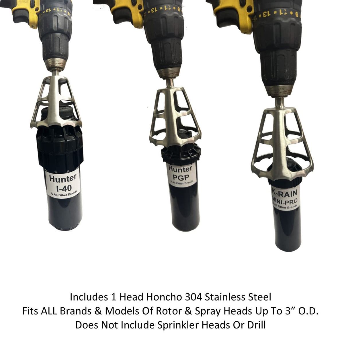 Keyfit Tools Head Honcho rotor extraction adapter enables quick sprinkler body removal.