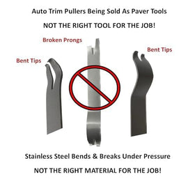 Keyfit Tools joint scraper micro teeth clean edges while pulling pavers.