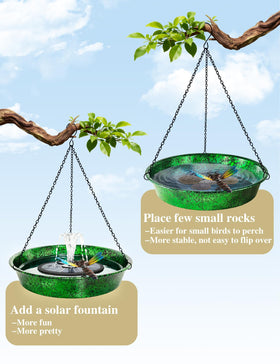 Keygift versatile feeder and bath for birds.