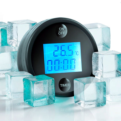 Keystone Peak Ice Bath Thermometer display shows precise temperature at a glance