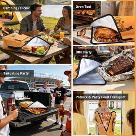KEZKALS BBQ blanket large-meat-fit accommodates turkey or brisket with ease