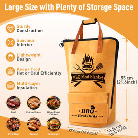 KEZKALS leakproof design with sturdy zipper keeps food secure and clean