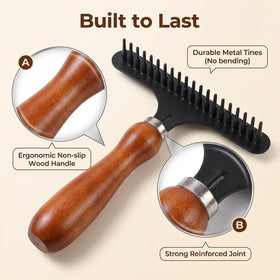 KFHENSOMR beechwood handle provides comfortable grip
