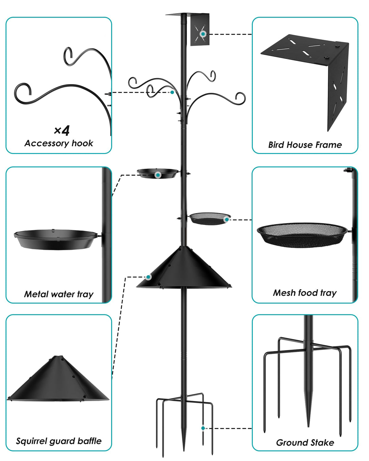 KFM mesh tray and detach water bowl simplify cleaning and refilling