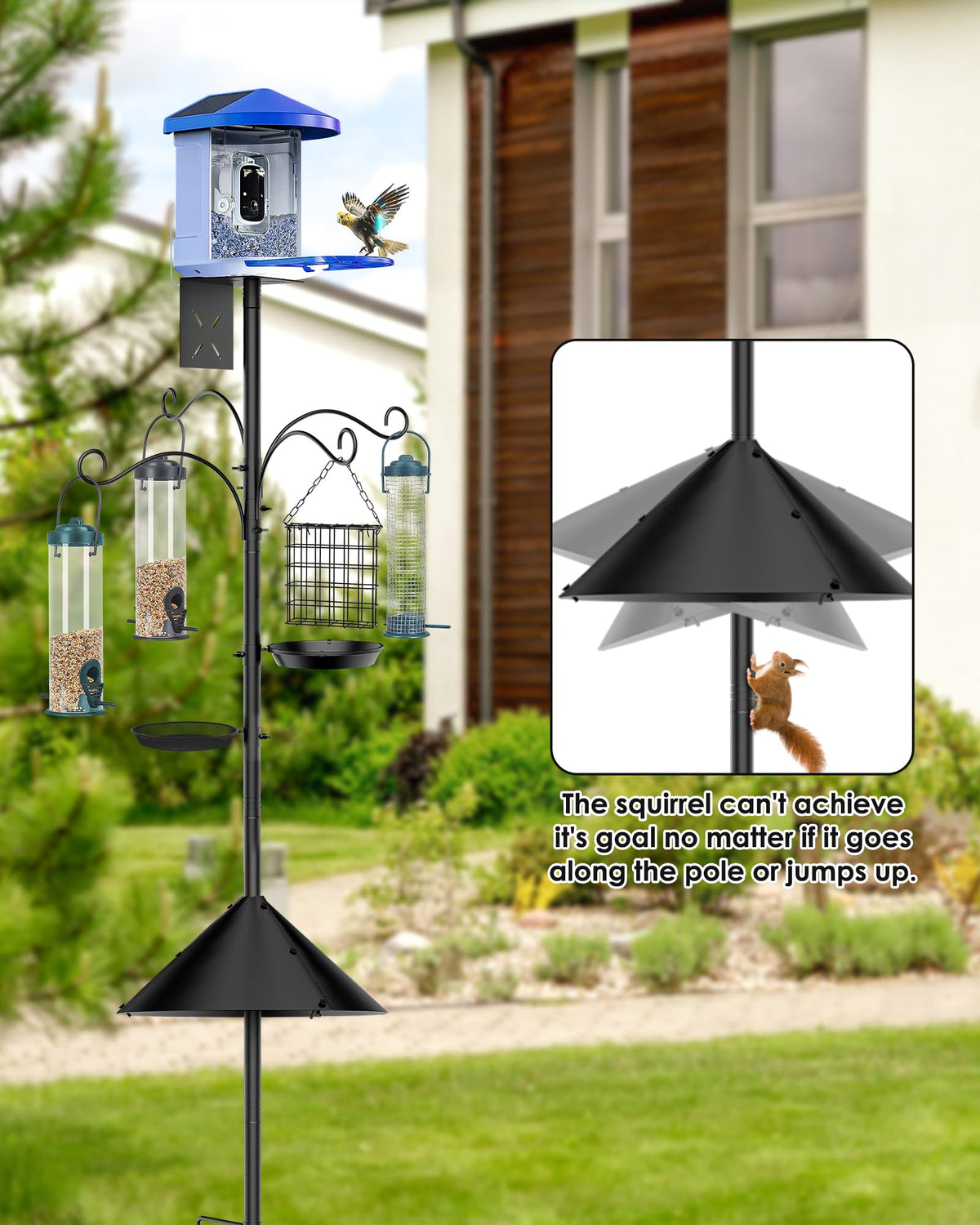 KFM outdoor waterproof pole resists weather for year-round use