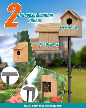 KFM decorative stand adds color to your garden while attracting birds
